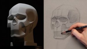 КАК РИСОВАТЬ ЧЕРЕП. ОБРУБОВКА | Практический видео-урок от Евгении Банник | Онлайн-школа Akademika