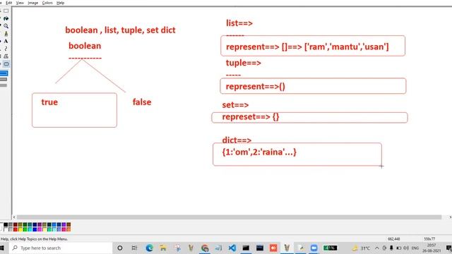 How to swap two number in python | boolean | list | dict | tuple | set смотреть онлайн