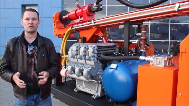 Технический обзор. SBU-60LS с компрессором. Самоходная буровая установка от Бурспецтехники