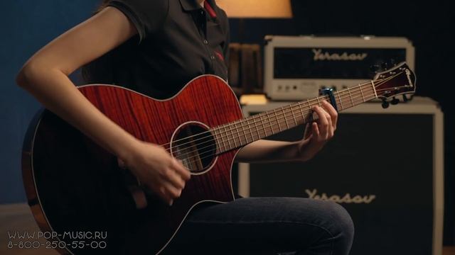 IBANEZ AEWC32FM-RSF - Электроакустическая гитара для фингерстайла и аккомпанемента смотреть онлайн