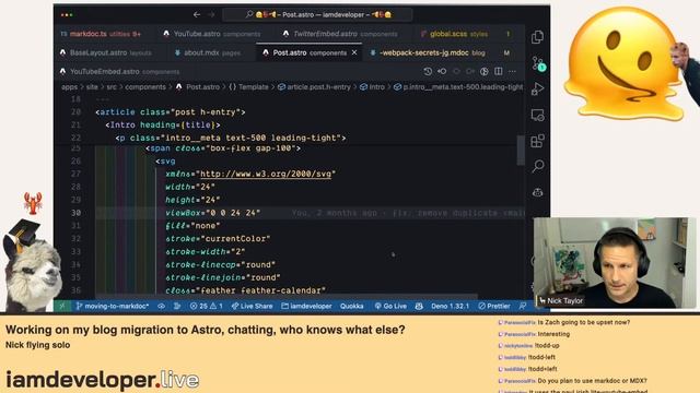 Working on migrating blog to Astro, just chatting смотреть онлайн