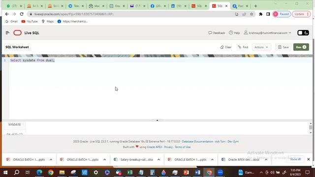 Oracle SQL-PLSQL Introduction Part 2 Trainer: Mr. Krishna смотреть онлайн