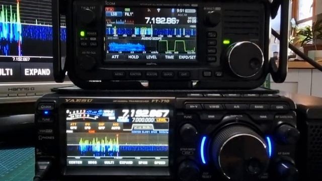 YAESU FT-710 - ICOM IC-705 Comparison -49.1 EFHW - LW 20 DX -MW0SAW antenna смотреть онлайн
