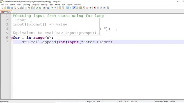 Getting Array input from user using for loop Python in Hindi смотреть онлайн