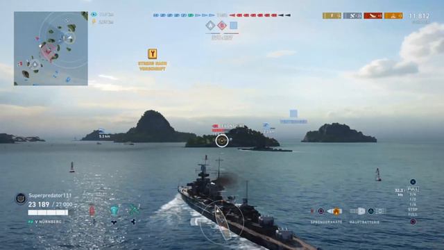 Maximum Powerful German Cruiser In Short Fight-Enemies Without Chance -World of Warships Legends PS смотреть онлайн