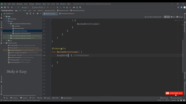 How to Implement Vertical Nested ScrollView in Jetpack Compose | Android | Kotlin | Make it Easy смотреть онлайн