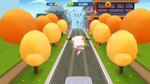 Talking Angela vs Raccoon. Talking Tom Gold Run Lunar New Year (iOS,Android Gameplay) смотреть онлайн