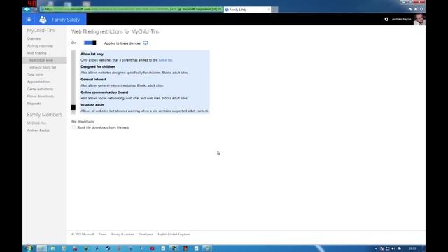 Windows Live Essentials: Family Safety смотреть онлайн