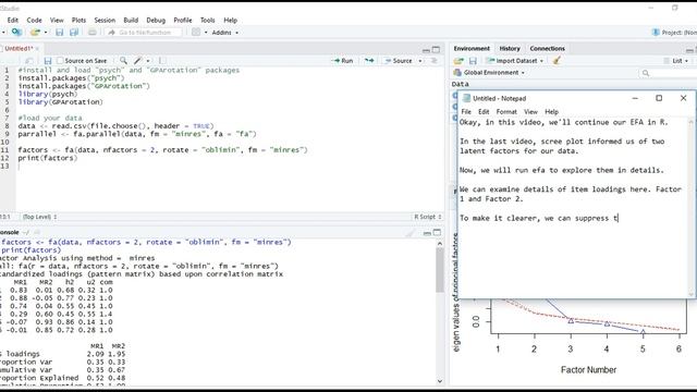 Exploratory Factor Analysis (EFA) in R - Part 2 смотреть онлайн