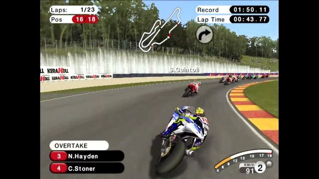 MotoGP '08 ps2 game смотреть онлайн