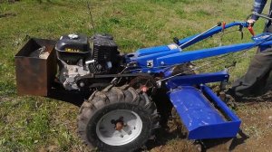 Фрезеровка тяжелой почвы. Гибридный мотоблок 2022