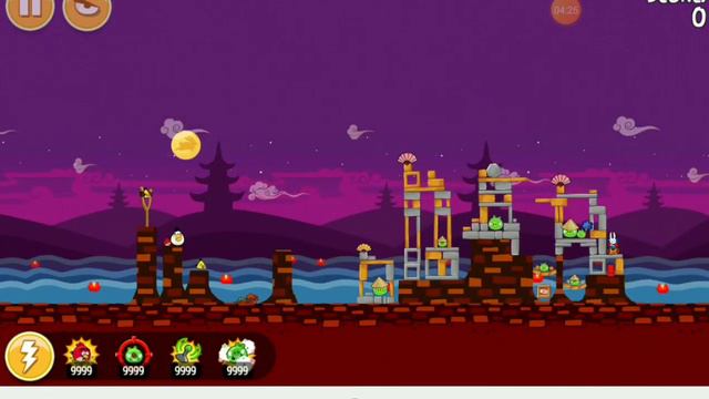 Angry birds seasons intentando acabar el episodio Festival moon смотреть онлайн