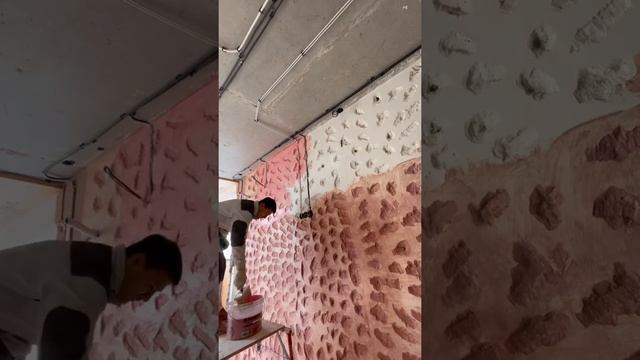 Нанесение бетоконтакта макловицей перед штукатуркой #shorts смотреть онлайн