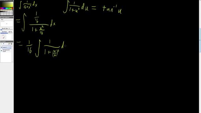 Integral of 1/(16+x^2) dx. смотреть онлайн
