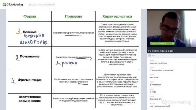 Виды размножения смотреть онлайн