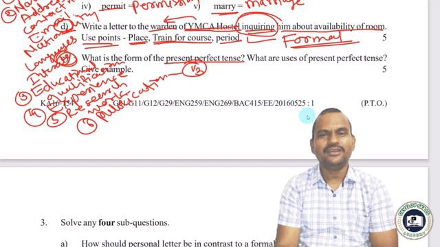 TYBA: ENG259 - COMMUNICATION IN ENGLISH PAPER PATTERN OF YCMOU SUMMER 2022 EXAMINATION IN MARATH смотреть онлайн