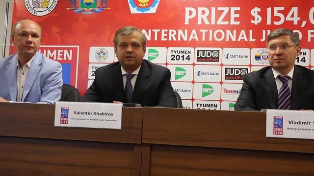 Пресс-конференция турнира "Большой шлем" по дзюдо в Тюмени (фрагмент) ) смотреть онлайн