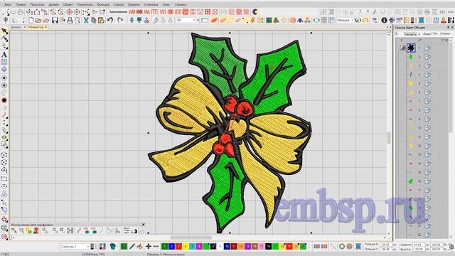 Wilcom EmbroideryStudio e4.2 уроки курсы Векторный рисунок в дизайн вышивки смотреть онлайн
