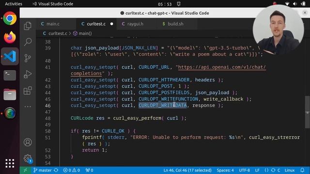 Using ChatGPT API in C with cURL and cJSON | ChatGPT Clone in C Part 2 смотреть онлайн
