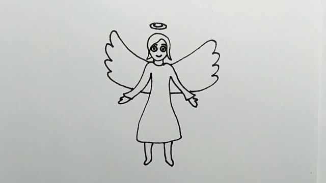 Как нарисовать ангела смотреть онлайн