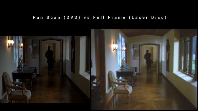 Commando (1985) DVD (Pan Scan) Vs Laserdisc (Full Frame) Arnold Killing Bad Guy Scene