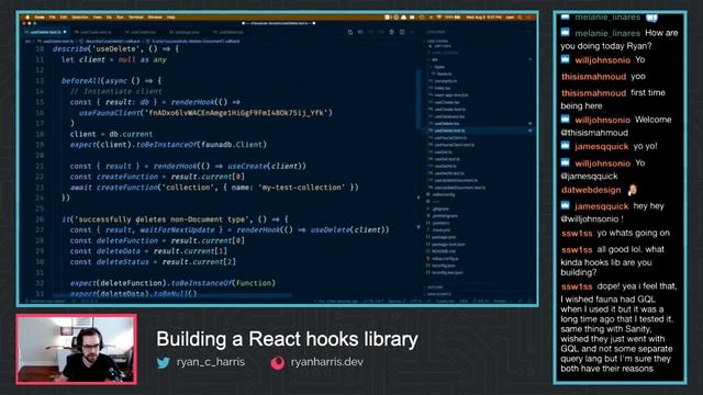 Building a React hooks library (Aug. 5, 2020) смотреть онлайн