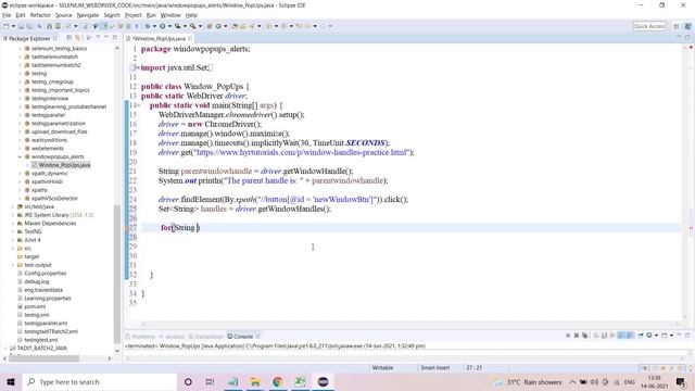 How to handle window pop-ups, multiple Windows, multiple tabs in Selenium смотреть онлайн