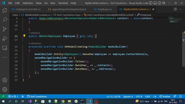 Entity Framework Core 7 JSON Columns | Mapping | Querying | Updating | Example смотреть онлайн