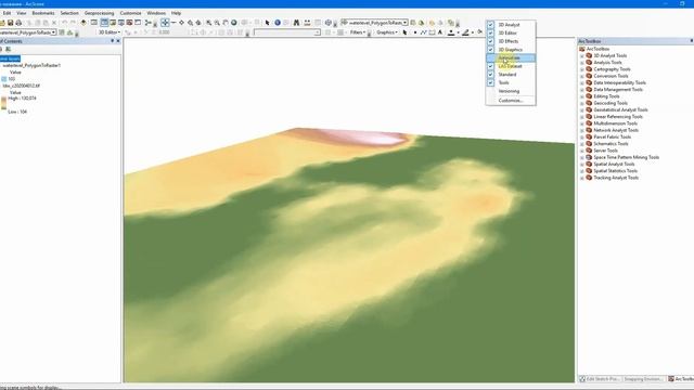 ArcGIS. Анимация затопления на основе DEM с помощью ArcMAP + ArcScene