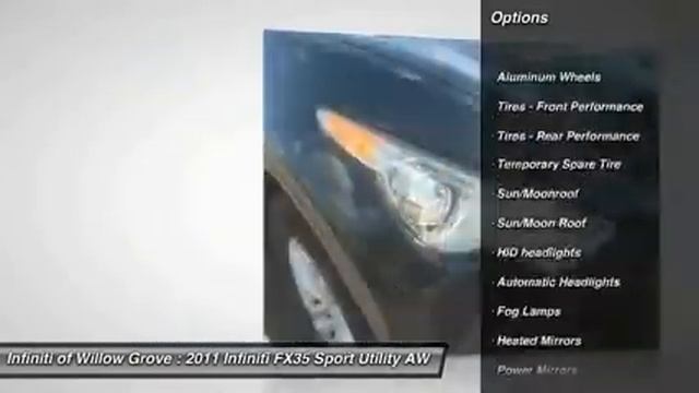 2011 Infiniti FX35 Willow Grove PA IN1327T смотреть онлайн