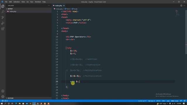 12 php bangla tutorial for beginners | php8 bangla tutroial | Arithematic Operator смотреть онлайн