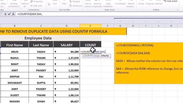 How to delete duplicates row data in excel | Hindi | Delete Entire Row | #Remove #duplicate #excel смотреть онлайн