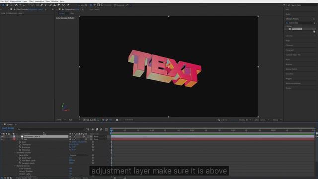 3D текст в After Effects  БЕЗ плагинов.3D текстовая анимация.3Dtext In AfterEffects WITHOUT Plugins
