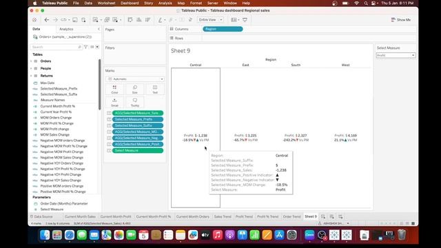 Modern KPI Tableau dashboard | End to end project with interactive KPI, visuals and trend lines смотреть онлайн