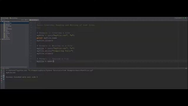 Python Tutorial #14: Basic Text File Manipulation: Computing Tutor смотреть онлайн