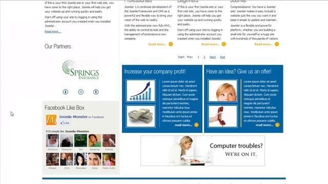 Joomla 2.5 template: JM Business01 смотреть онлайн