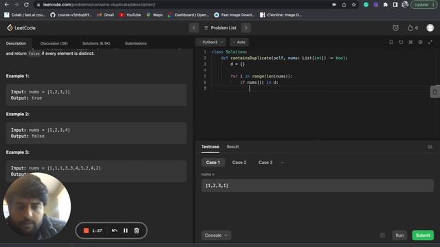 217. Contains Duplicate(Python) смотреть онлайн