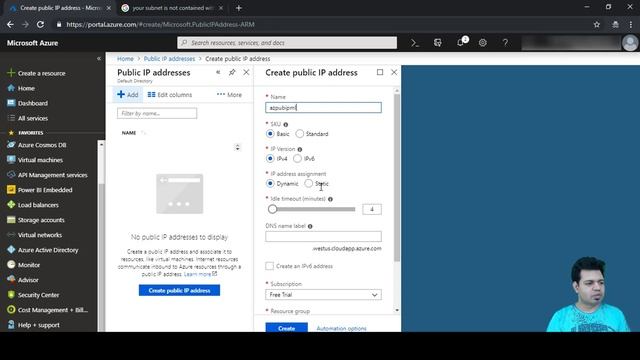 Create Public IP Microsoft Azure Virtual Network (Certification Topic) смотреть онлайн