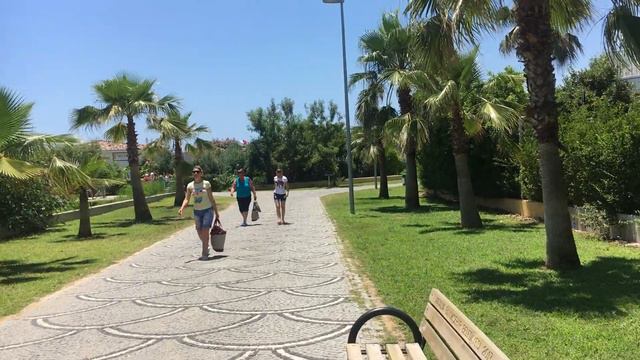 Дорога на пляж отеля Орфеус парк 4****, Сиде, 🇹🇷 смотреть онлайн