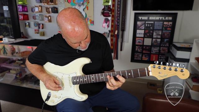 Fender USA 2018 Stratocaster Olympic White with Rosewood Fretboard - VGW смотреть онлайн