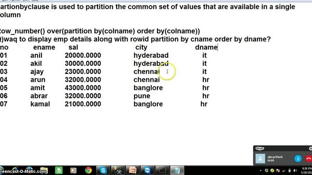 Partition by clause in SQL-20#kannababu смотреть онлайн