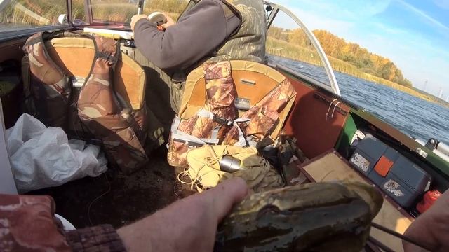 Ловля Щуки на Кружки на ВОЛГЕ в октябре . В ветер щука озверела . смотреть онлайн