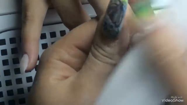 Весёлый разноцветный френч как Укрепление натуральных ногтей гелем. Простой летний маникюр ? смотреть онлайн