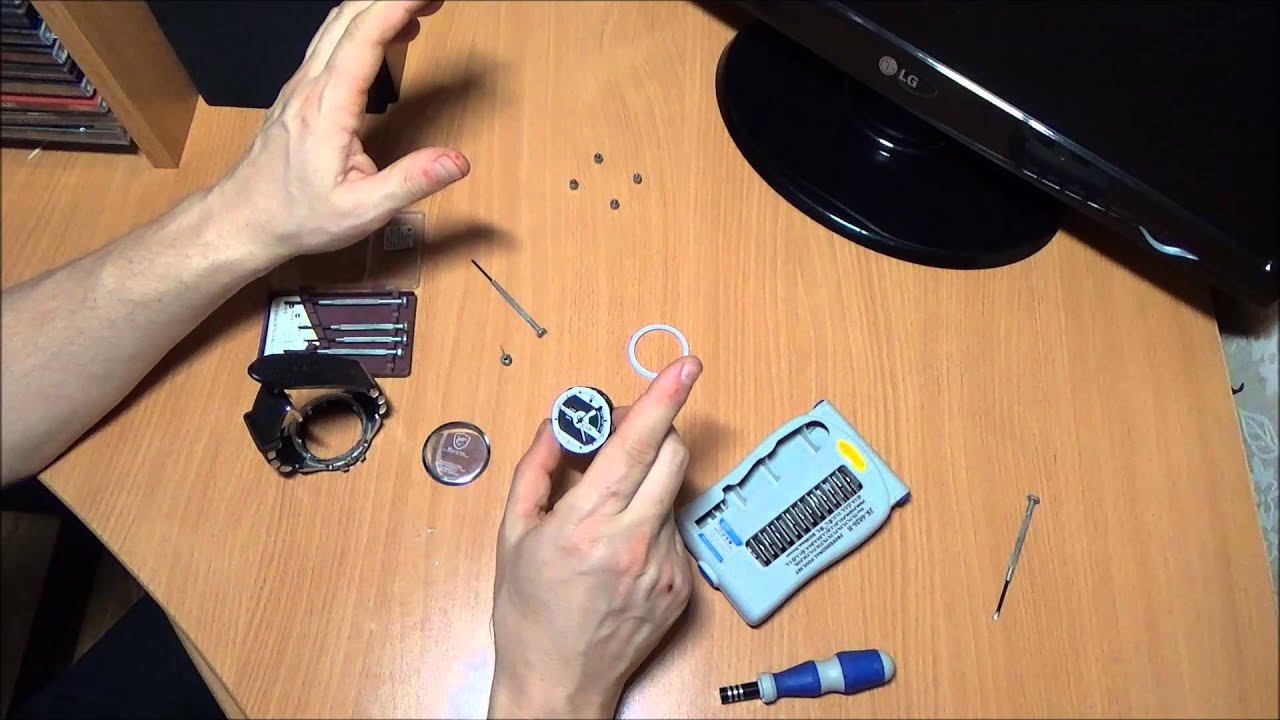 Ремонт часов Shark (замена стекла). смотреть онлайн