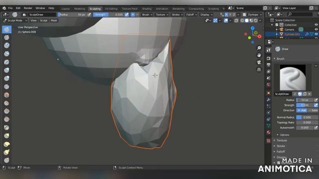 3d МОДЕЛЬ МЕДВЕДЯ В BLENDER смотреть онлайн
