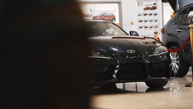 Cinematic Broll Of Toyota Supra Black 2020