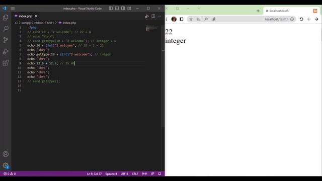 07 | Type Casting in php | 2023 | Learn PHP Full Course for Beginners смотреть онлайн