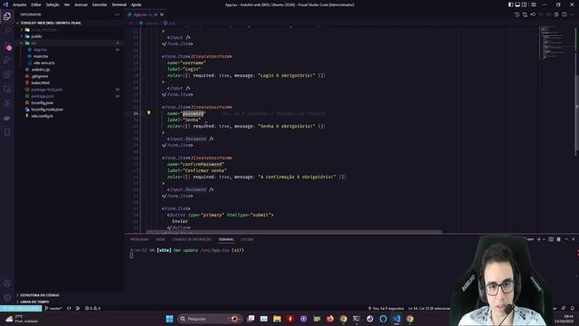 Todolist com React #2 | Formulário de cadastrar usuário com ant-design смотреть онлайн