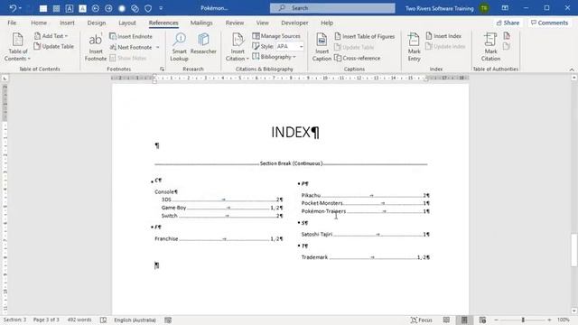 Use a concordance file to build a Word index page quicker (no manual marking) смотреть онлайн