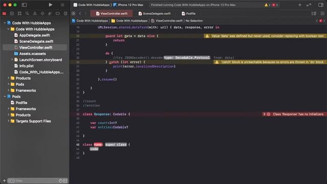 83. Codable | Learn SWIFT For Beginners | CodeWithHubbleApps | смотреть онлайн